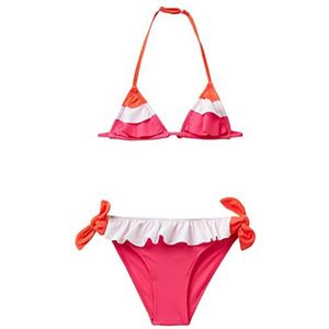 United Colors of Benetton Bikini 3L030K01E tweedelig badpak meerkleurig 8J2 L meisje meerkleurig 8J2 140, meerkleurig 8j2