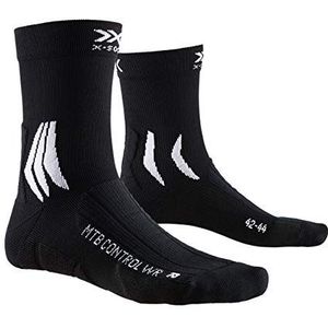 X-SOCKS Mountain Bike Control Waterbestendige uniseks sokken, Opaal Zwart/Arctic Wit