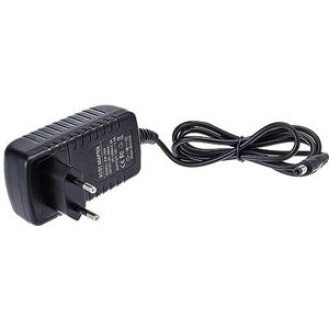 LEYF Universele voeding, 12 V DC 1.5 A, AC 100 - 240 V, 50/60 Hz, adapter, stekkervoeding, kabellengte 120 cm, jackplug 5,5 - 2,1 mm, compatibel met tv-box, ledstrips, router, camera