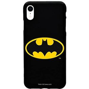 Personalaizer - Zwarte beschermhoes voor iPhone XR met Batman Logo Classic-motief