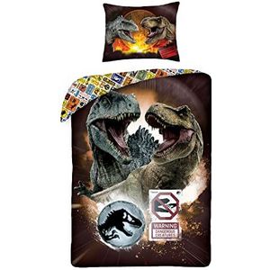 Jurassic World Dekbedovertre - Dominion - Eenpersoons - 140 X 200 cm - Katoen