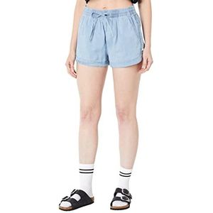 Hurley Cindy Chambray Shorts voor dames, bleekmiddel new age