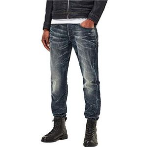 G-Star Raw heren Jeans, 3301, taps toelopend, blauw (Dk Alter 8176), 28 W/32 L