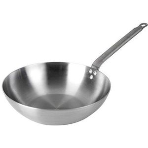 Lacor Ferrum Wok, 28 cm, zilverkleurig