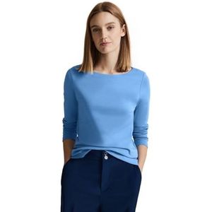 Street One A320924 Basic T-shirt met lange mouwen voor dames, Licht lente blauw