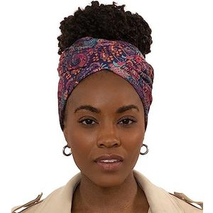 Olivia Sylx Bandages voor zwarte vrouwen, Afrikaanse haarsjaal, jersey tulband voor dames, zachte en ademende hoofdband, kasjmier
