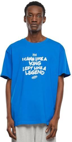 Mister Tee Mister Tee Upscale Like a Legend Oversized T-shirt voor heren, 100% katoen, kobaltblauw, maat XL, T-shirt voor heren (1 stuk), Kobalt Blauw