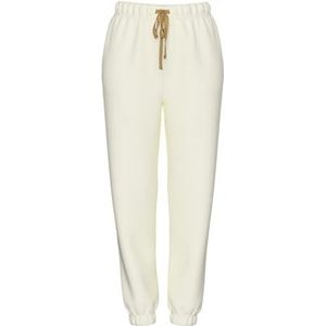 PIECES Pcchilli Hw Heart Sweatpants Joggingbroek voor dames, Witte peper