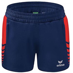 Erima six wings dames korte broek, Navy/Rood