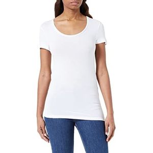 Vila T-shirt Vidaisy O-Neck S/S Top-Noos pour femme, Snow optique., L