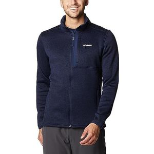 Columbia Sweatjack voor heren met ritssluiting, marineblauw gemêleerd