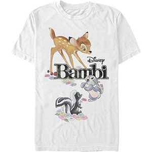 Disney Bambi Friends Organic T-shirt met korte mouwen, wit, XXL, Weiss