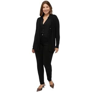 Fiorella Rubino: Cardigan Lenzing Ecovero en viscose jaune automne hiver 24, Noir, XL grande taille