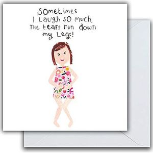 Grappige verjaardagskaart met opschrift ""Is it Friday Yet?"" voor haar, open wenskaart voor haar, emotionele reddingskaart, lachen, meerkleurig, 163 mm x 163 mm IIFS02
