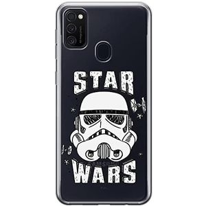 ERT GROUP Originele en gelicentieerde Star Wars Stormtrooper 013 case beschermhoes voor Samsung M21, perfect aangepast aan de vorm van de mobiele telefoon, gedeeltelijk transparant