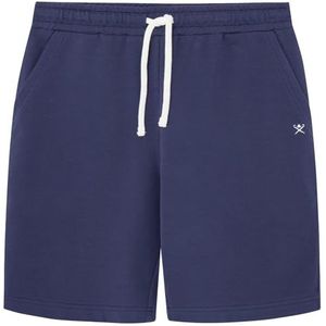 Hackett London Klassieke sweatshorts voor heren, Navy Blauw