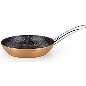 Monix Copper – pan 24 cm, gesmeed aluminium, quantanium-antiaanbaklaag, zonder PFOA, geschikt voor alle warmtebronnen, inclusief inductie