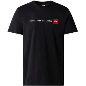 The North Face NF0A87NSJK31 Men's S/S Never Stop Exploring Tee T-Shirt Homme TNF Noir Taille XS, TNF Black, XS