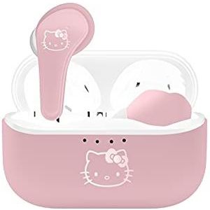 OTL Technologies Hello Kitty Bluetooth hoofdtelefoon V5.0 voor kinderen, draadloos, met oplaadbox, roze