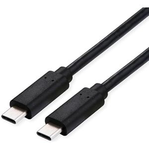 ROLINE USB4 Gen3x2 kabel C - C naar C M/ST 40 Gbit/s 100 W zwart 0,5 m