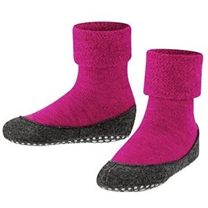 Falke Stoppersokken kinderen Cosyshoe, pantoffels met anti-slip noppen, merinowol, maat 23-24, 25-26, 27-28, 29-30, 31-32, 33-34, 35-36, 37-38, rood, grijs, blauw, Roze (Gloss 8550)