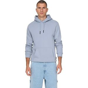 ONLY & SONS Herenhoodie, eenkleurig, Eventide