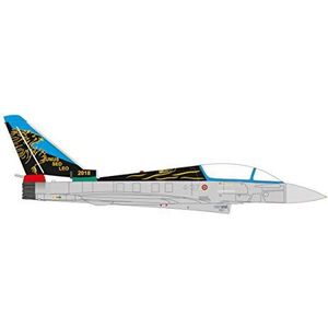 Herpa - 580502 Eurofighter Typhoon tweezitsleger van de Italiaanse lucht, verjaardag van de 100e groep in miniatuur, voor handwerk, verzameling en als geschenk