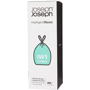 Joseph Joseph IW5 compacte vuilniszak, HDPE, PEBD, zwart, 20 l