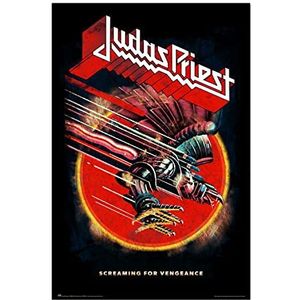 Officiële poster Judas Priest Screaming For Vengeance – 91 x 61,5 cm – opgerold verzending – Cool Poster – Kunstposter – Poster & Prints – Wandposter