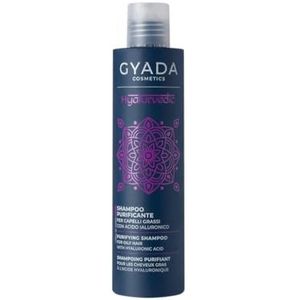 GYADA COSMETICS, Hyalurvedic Zuiverende shampoo met contrasteffect dankzij het 3D Hair Complex, voor vet, dun en gedeficeerd haar, op basis van Neem, Moringa, Henna Neutraal, 200 ml