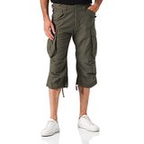 Brandit heren Korte broek met zakken Brandit Industry 3/4 Herren Cargo Short, Olijf, L