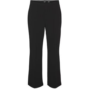 VERO MODA CURVE Vmcbecky Hw Noos Cur damesbroek met wijde pijpen, zwart.