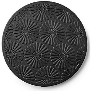 IBILI 621030 theepot, Bali, porselein, zwart, 15 x 2 x 15 cm