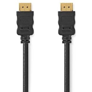 NEDIS High Speed HDMI™-kabel met Ethernet | HDMI™-stekker | HDMI™-stekker | 4K @ 30Hz | 10,2 Gbps | 5,00 m | rond | PVC | zwart | plastic zak