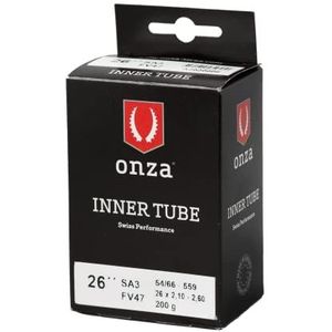 ONZA Tires ONZA 29x2.10-2.60 SA3 | Made in Europe 0,9 mm, ventiel FV47mm, 54|66-622, 220g, slang voor volwassenen, uniseks, zwart, 29x2,10-2,60