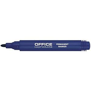 OFFICE PRODUCTS 17071211-01 Basic permanente marker, ronde punt, 1-3 mm, lijnbreedte, blauw, 1 stuk, permanente marker, opschrift van rubber, glas, waterdicht