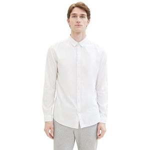 TOM TAILOR Overhemd voor heren, Wit 20.000