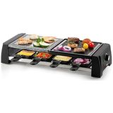 Domo Steengrill Raclette DO9190G - Gourmetstel - Zwart