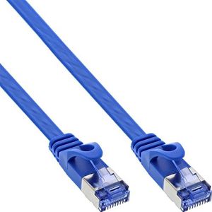 InLine 71805B patchkabel U/FTP Cat.6A vlakband, 5 m, blauw