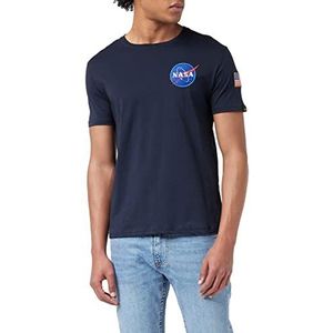 ALPHA INDUSTRIES Space Shuttle T-shirt met korte mouwen voor heren, Blauw