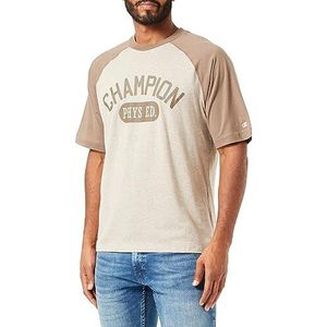 Champion Legacy Champion Athletics T-shirt met ronde hals voor heren, Champignonbruin/chocoladebruin