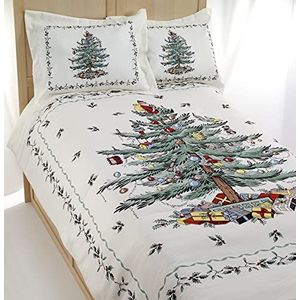Avanti Linens Spode Collection Kerstboom, polyester mix, King Size, ivoorkleurig