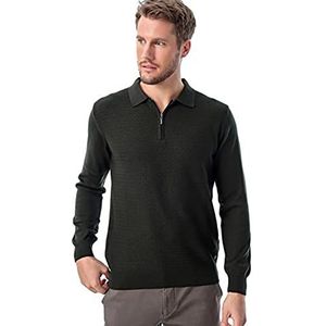 Bonamaison TRMRVN100117 Poloshirt Sweater, Groen, XL Men's, Groen, XL, Groen