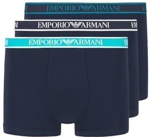 EMPORIO ARMANI Man Core Logoband Lot de 3 boxers Bleu XXL, Armani Blu/Armani Bl, XXL