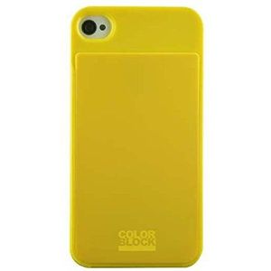 Colorblock CBSLIDECOVIP4S beschermhoes voor iPhone 4 / 4S, geel