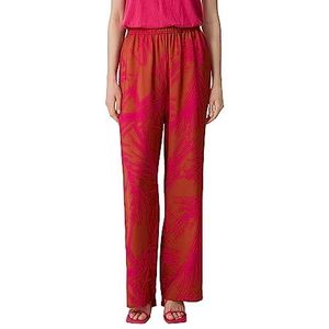 comma Pantalon long, coupe décontractée, Orange|rose, 46