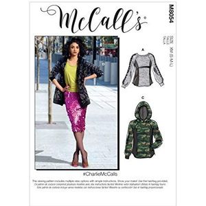 McCalls Patterns M8054XN dames bovendeel en hoodie sweatshirt maat XN (XLG-XXL-XXXL)