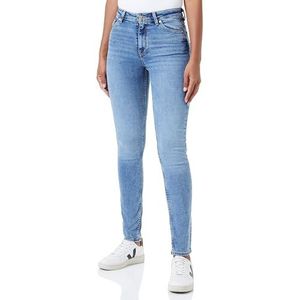 GANT Slim jeans voor dames, super stretch, slim fit, stretch jeans, Medium blauwe broche