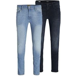 JACK & JONES Jjiliam Jjoriginal Agi 002/004 2 stuks Mp Jeans Heren, Denim blauw