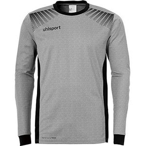 uhlsport Goal Unisex kindershirt, donkergrijs/zwart, maat XXS (fabrieksmaat: 128)